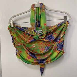 I.AM.GIA Isabella Top Hibiscus Green XL